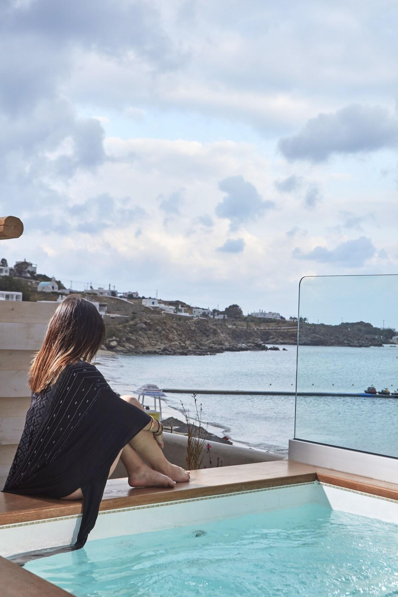 Mykonos Kosmoplaz Beach Resort Hotel Mykonos Town Екстер'єр фото