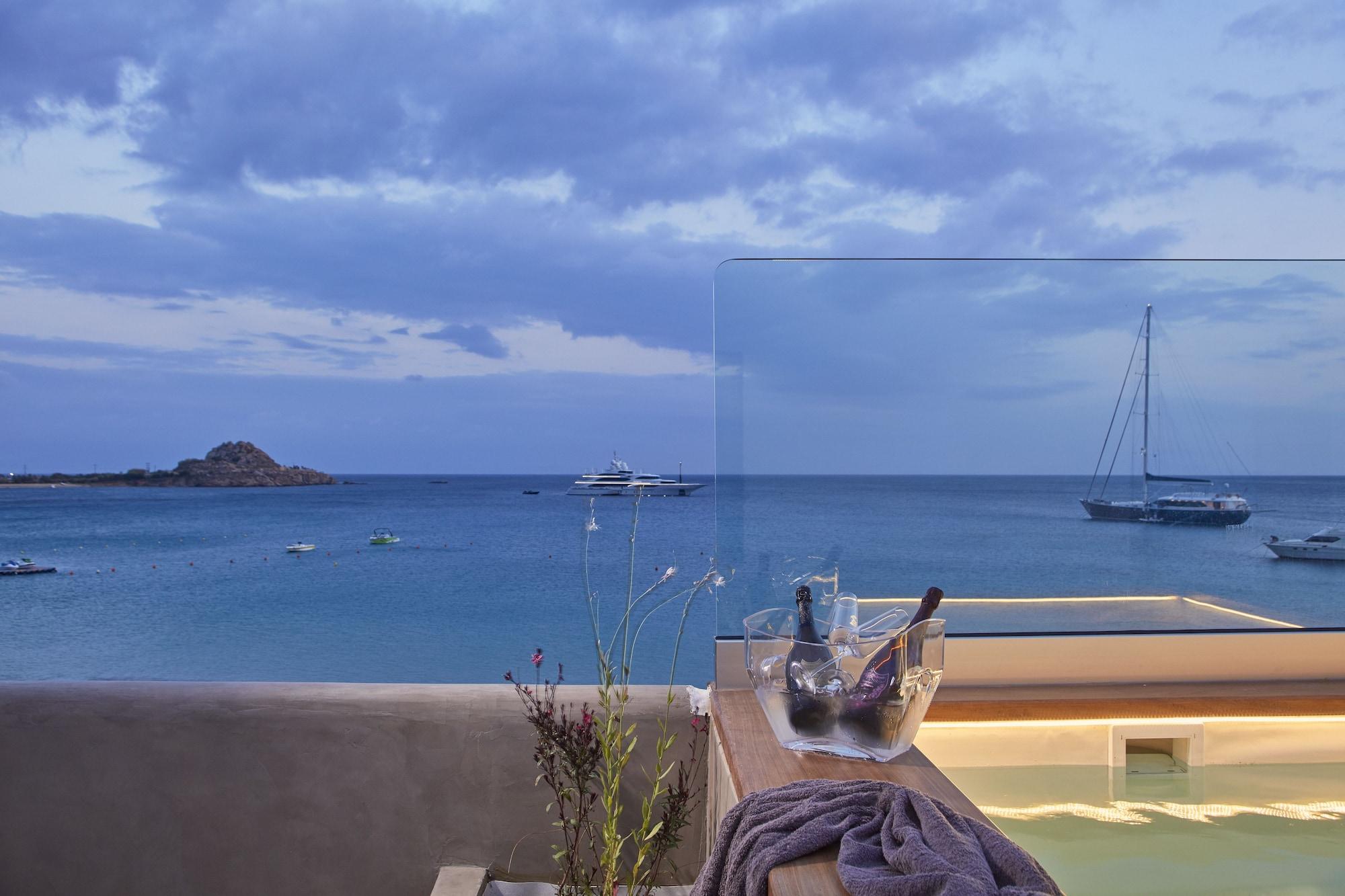 Mykonos Kosmoplaz Beach Resort Hotel Mykonos Town Екстер'єр фото