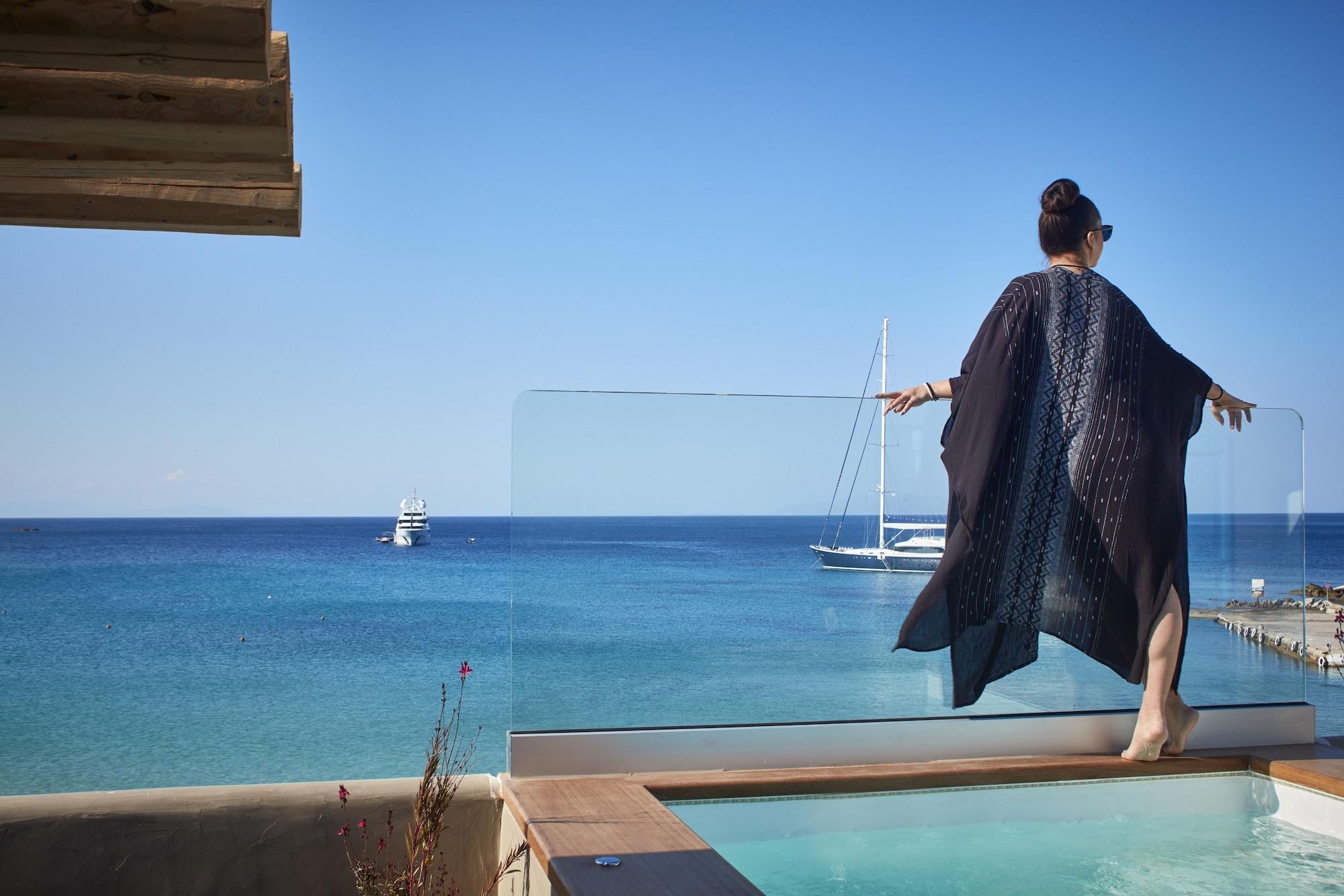 Mykonos Kosmoplaz Beach Resort Hotel Mykonos Town Екстер'єр фото