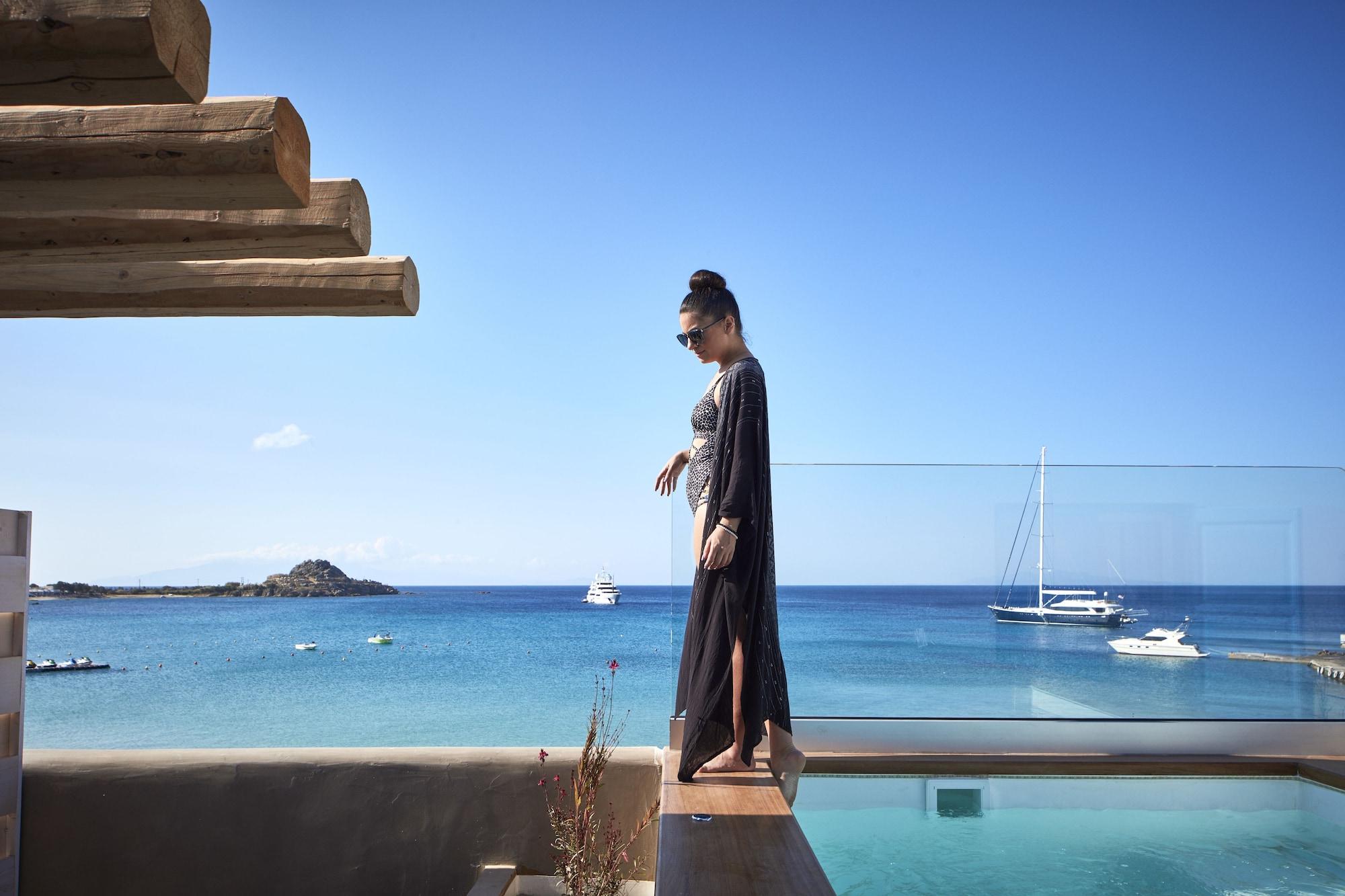 Mykonos Kosmoplaz Beach Resort Hotel Mykonos Town Екстер'єр фото
