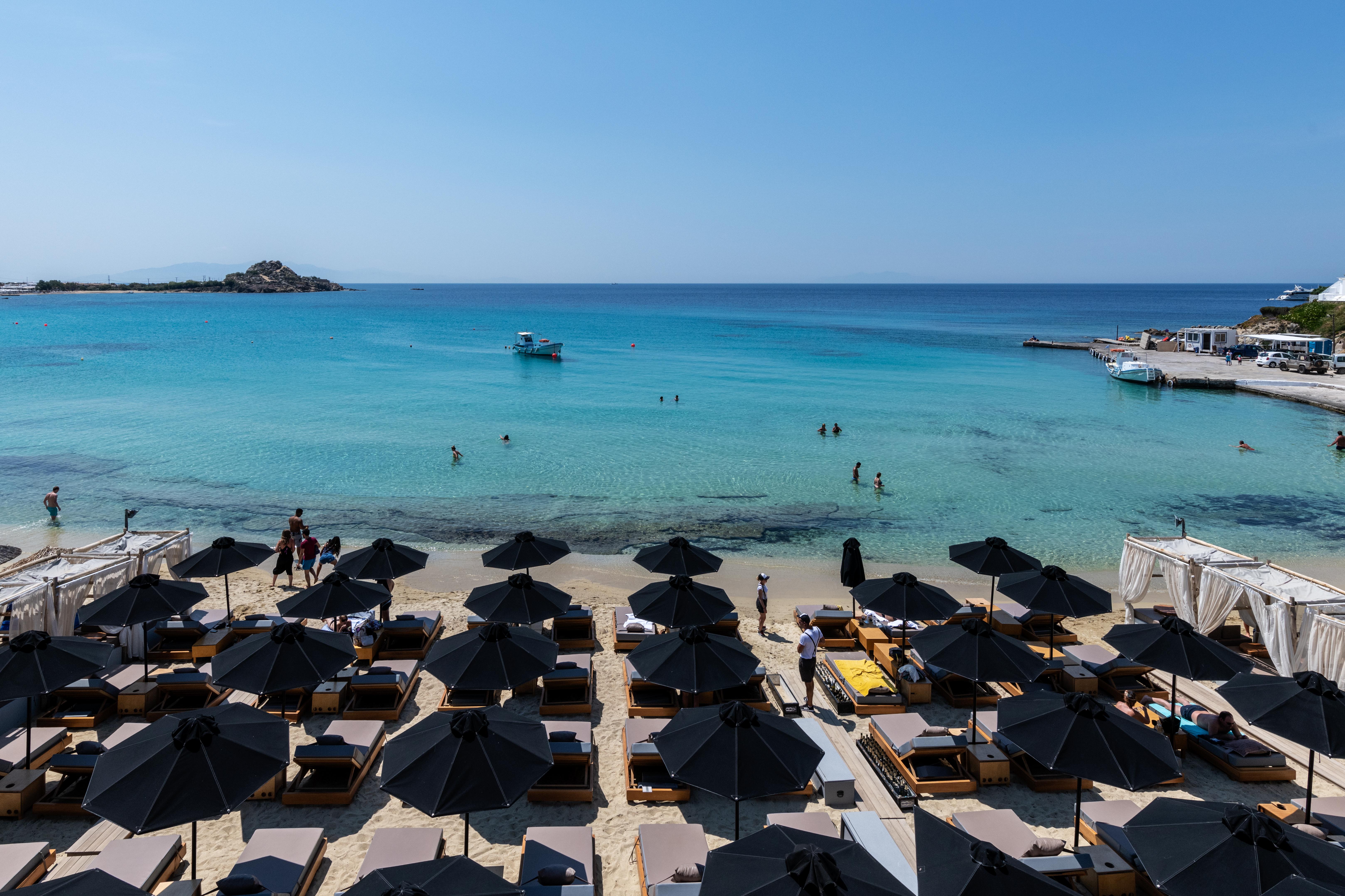 Mykonos Kosmoplaz Beach Resort Hotel Mykonos Town Екстер'єр фото