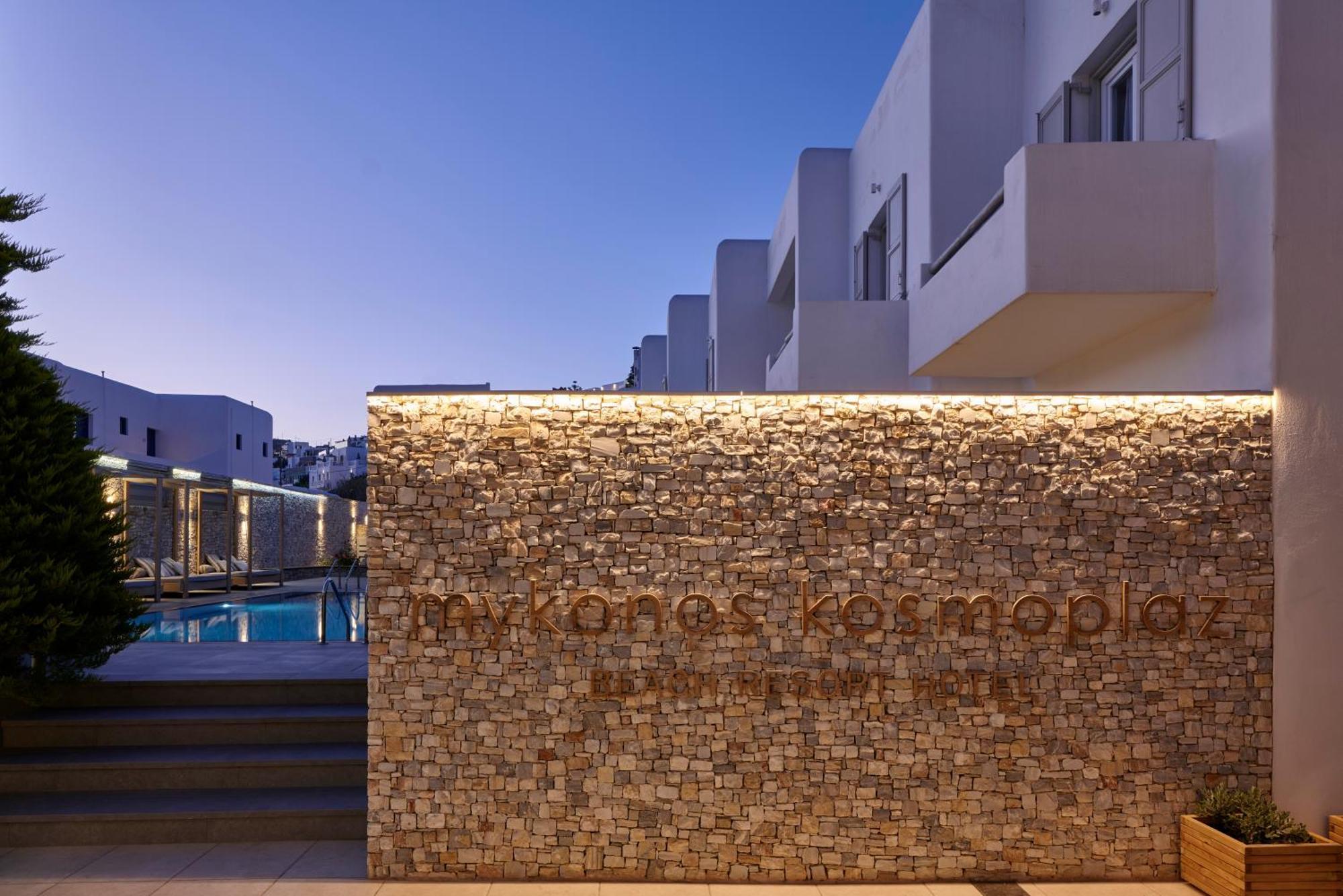 Mykonos Kosmoplaz Beach Resort Hotel Mykonos Town Екстер'єр фото