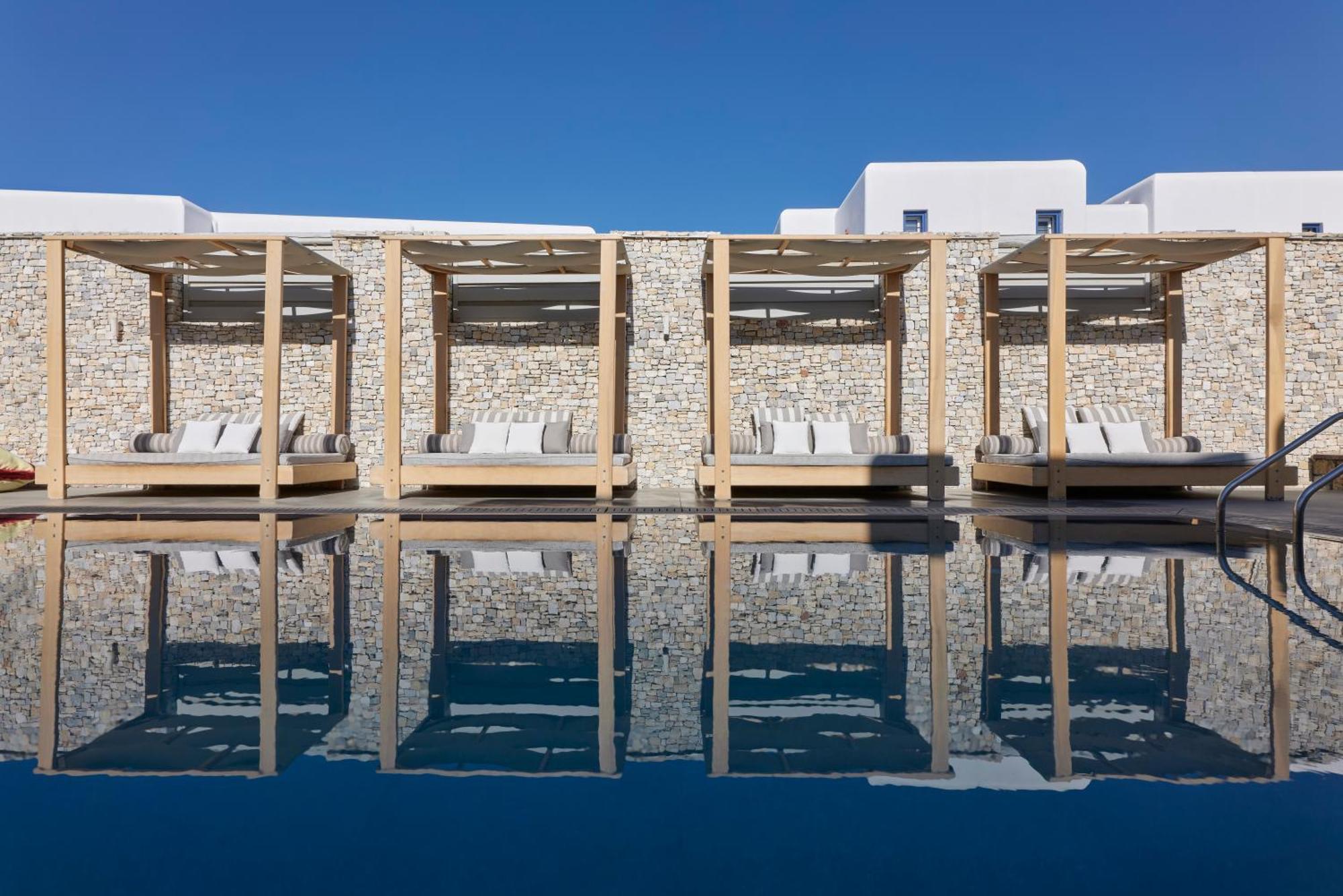 Mykonos Kosmoplaz Beach Resort Hotel Mykonos Town Екстер'єр фото